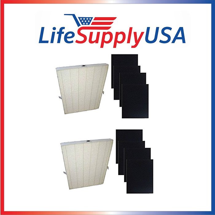 2 True HEPA Plus 8 Carbon Replacement Filters for Winix 115115 by Vacuum Savings