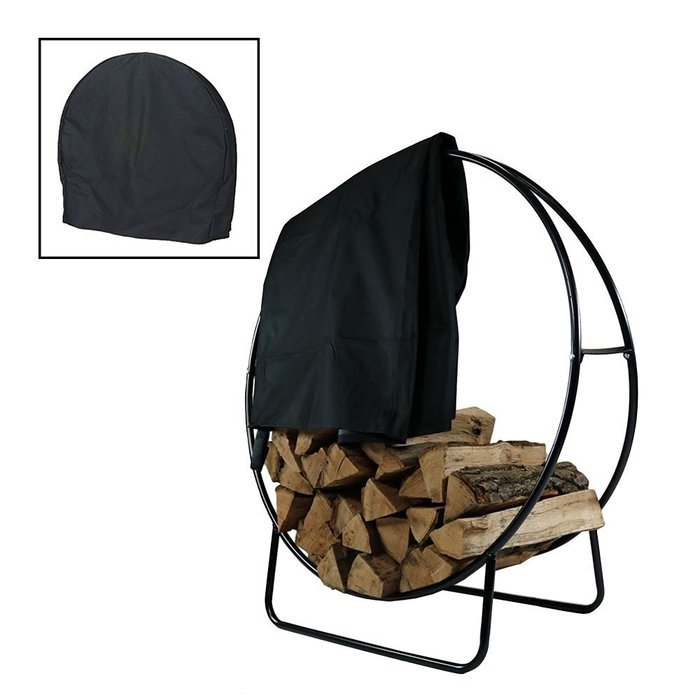 Sunnydaze Steel Firewood Log Hoop, 24-Inch Diameter N4