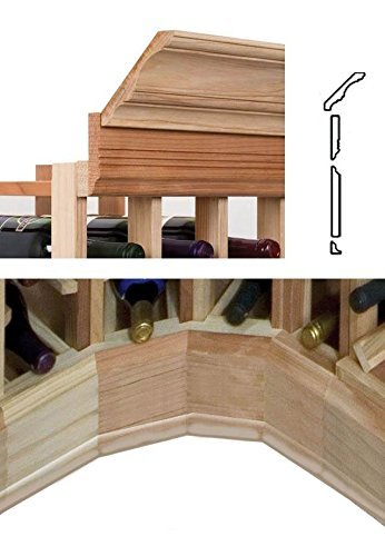 Molding for Curved Corner wCrown (Prime Mahogany - Classic Mahogany Stain)