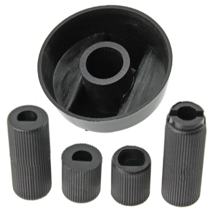 Spares2go Universal Gas Fire Trouser Press & Storage Heater Black Control Knobs Pack Quantity: 3