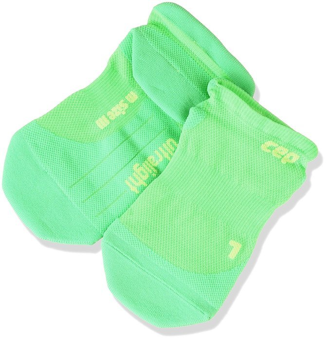 CEP Dynamic+ Run Ultralight No Show Socks (Red/Green) IV