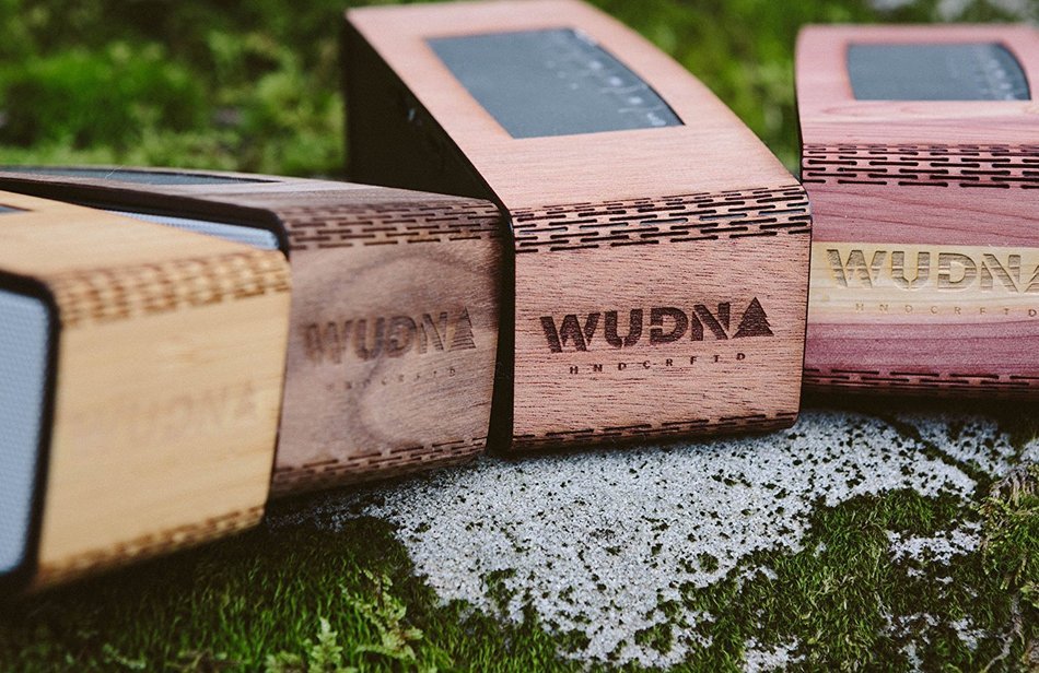 WUDN&reg; Handcrafted Portable Wooden Wireless Bluetooth Audio Speaker : Loud 10w+ Sound, 10 Hour Battery, Bass Boost+ N2