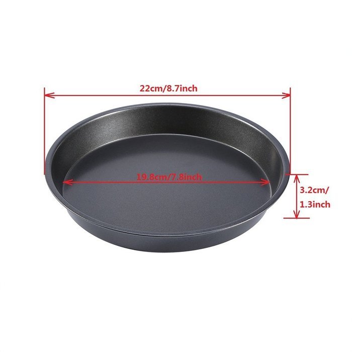 Yosoo Round Deep Dish Pizza Pan Kitchen Bakeware
