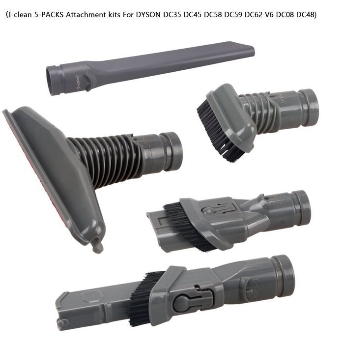 I-clean Vacuum Cleaner Parts for Dyson DC35,DC44,DC59 Motorhead,V6 Cord Free Vacuum Attachments[5 Packs]