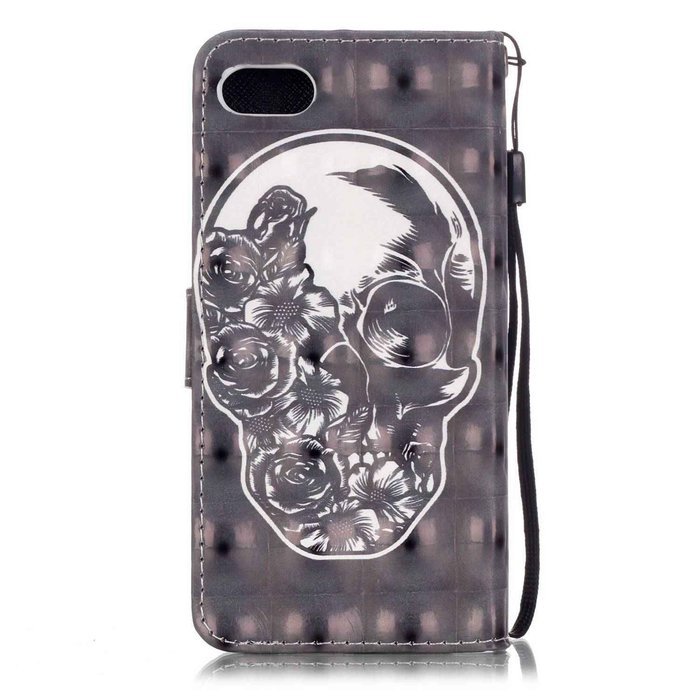 iPhone 7 Case,Yaheeda [3D Colored Drawing] [Flip Fit] Premium PU Leather Card-Slots Cash-Slots & Kickstand [Anti-Scratches... N63