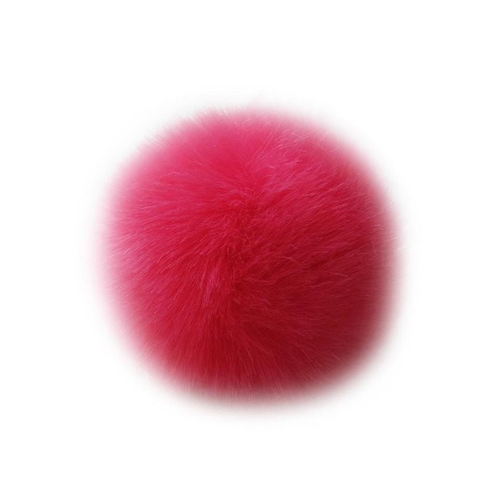 AutumnFall&reg; Rabbit Fur Ball Key Chains Mobile Phone Plug Backpack Bags Decorations (Pink) N5