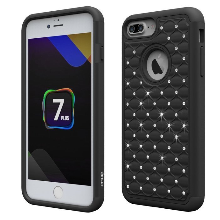 iPhone 7 Plus Case, [5.5 Inch] by HLCT, Soft Interior Silicone Bumper & Hard Shell Solid PC Back, Shock-Absorption... N7