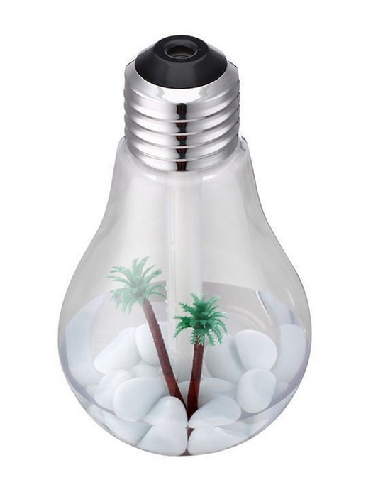 EverKing 400ml Bulb Shape Colorful LED Night Lights USB Mini Desktop Aroma Humidifier Air Purifier Atomizer for... N4