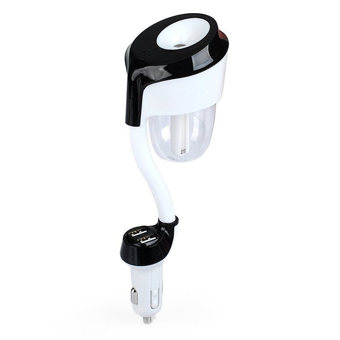 Car Humidifier with Dual USB Charger,WONFAST 4 in 1 Portable 50ML Ultrasonic Mini Cool Mist Humidifier Essential... N5