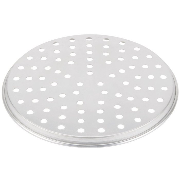 American Metalcraft A2013P 13" x 1/2" Perforated Standard Weight Aluminum Tapered / Nesting Pizza Pan