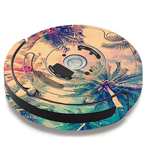 Skin Decal Vinyl Wrap For IRobot Roomba 650 655 Vacuum / Coconut Trees