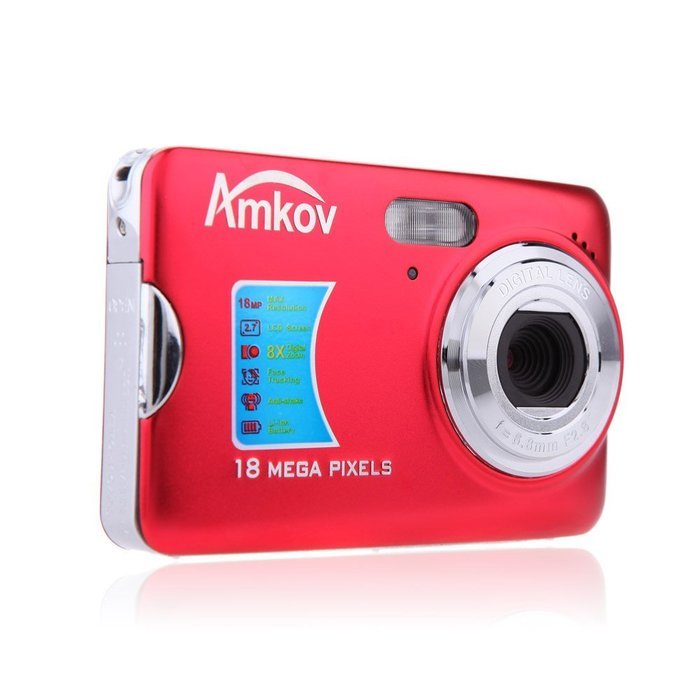 Andoer CDFE HD Digital Camera 18MP 2.7" TFT 8x Zoom Smile Capture Anti-shake Video Camcorder N2