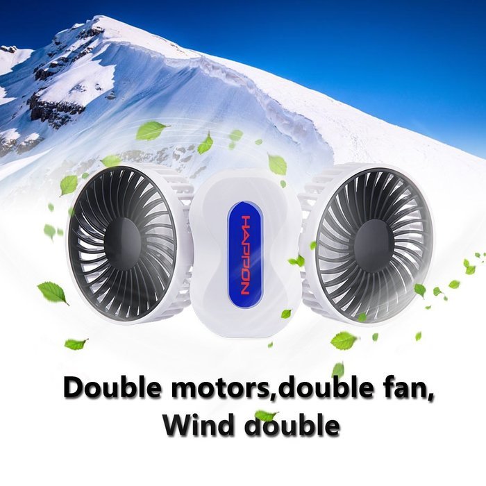 Portable Fan Rechargeable, Happon Couples Mini Fan USB Desktop Fan Quiet Operation with 3 Speeds - 350 Degree... N3