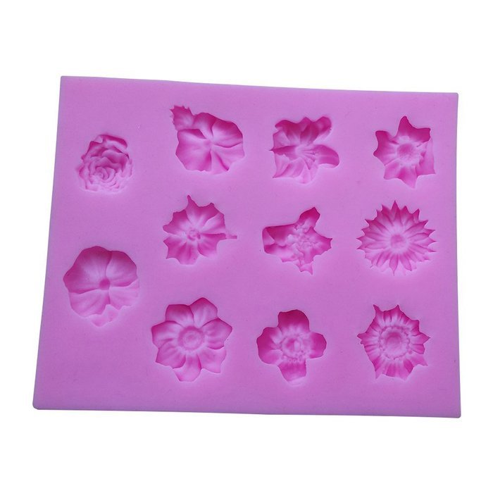 Click Down 1 x Silicone Mould Cutter DIY Fondant Cake Sugar Craft Decorating Tool Flower Shape N2