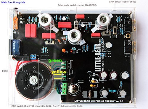 Toroidal Transformer Little bear T10 Pro 6N2 tube valve Phono Turntable RIAA Preamp preamplifier Ver2.5