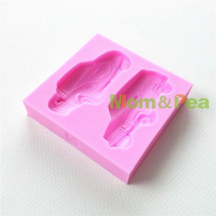 Mom&pea 0656 Car & Jeep Shaped Silicone Mould for Fondant Cake Sugar Paste Cake Decoration 3d Cake Toppers Mold... N3