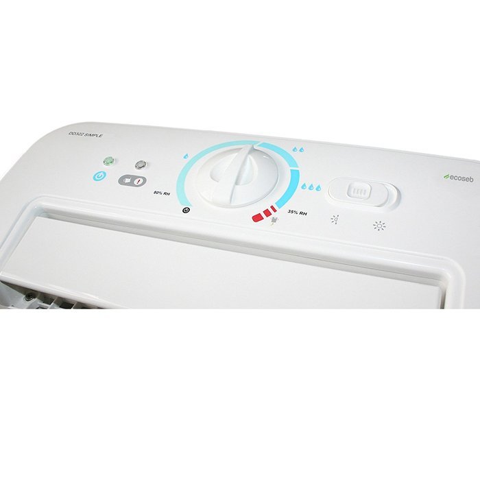 EcoSeb DD322EA-SIMPLE Desiccant Dehumidifier, 21-Pint, White, 120V N3