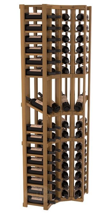 Wine Racks America Redwood 4 Column Display Corner Cellar Kit. 13 Stains to Choose From! N3