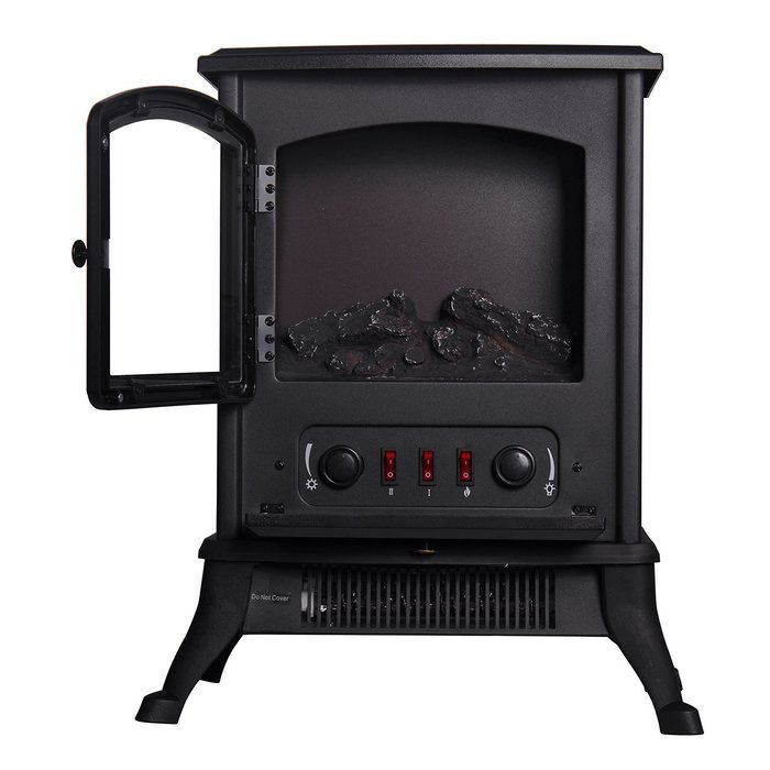 Ainfox 1000W Quartz Tube Heat Portable Fireplaces Infrared Tube Free Standing Home N4
