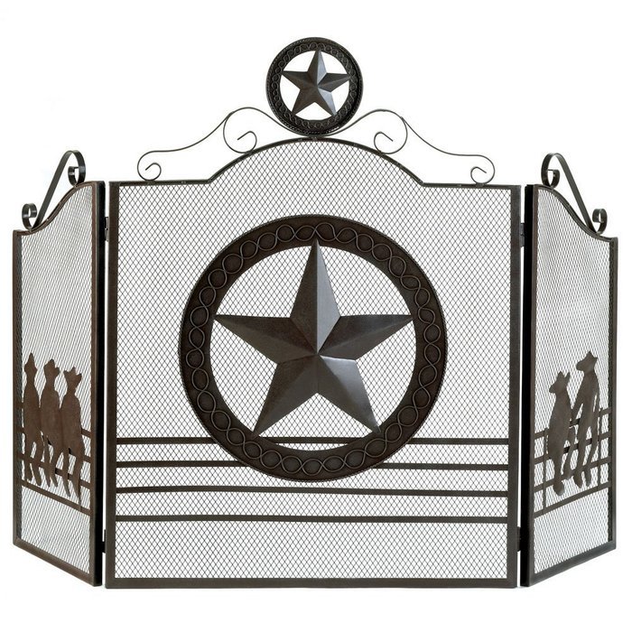 Lone Star Fireplace Screen by FindingKing