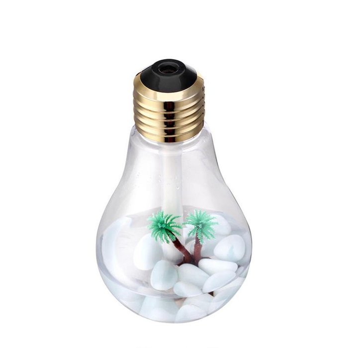 Ecosin Lamp Humidifier Home Aroma LED Humidifier Air Diffuser Purifier Atomizer Glass Bottles View (Gold) N9