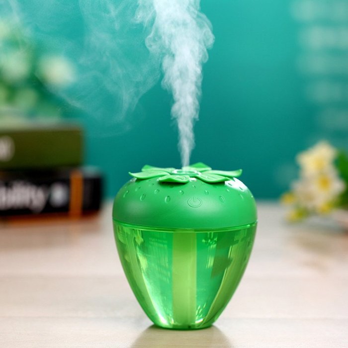 Hatop Strawberry Home Aroma LED Humidifier Air Diffuser Purifier Atomizer (Purple) N10