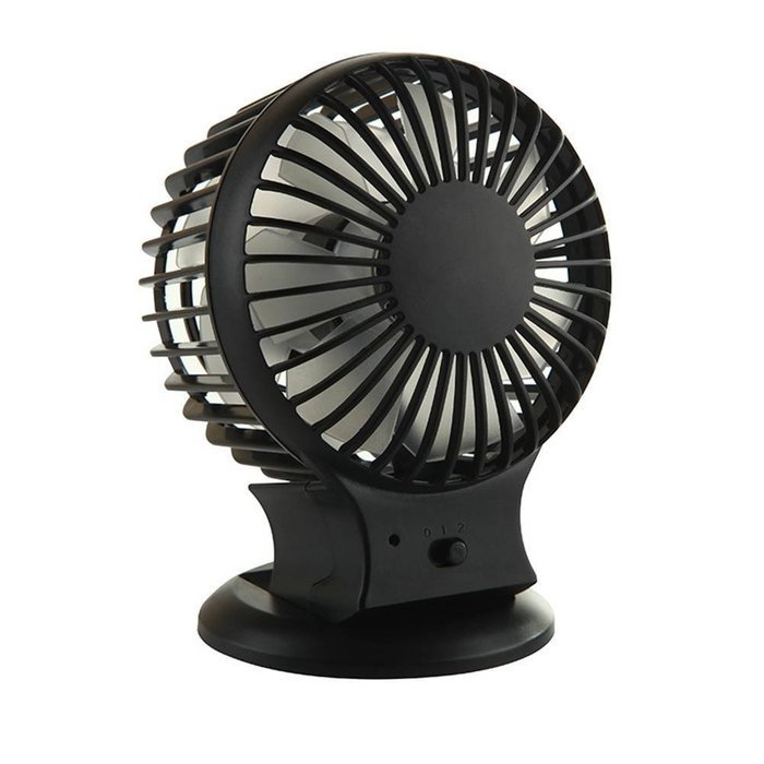Mini Desktop Fan Double Blade USB Rechargeable (pink) N8