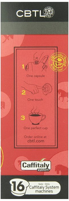 CBTL Italian Espresso Dark Capsules By The Coffee Bean & Tea Leaf, 16-Count Box N3