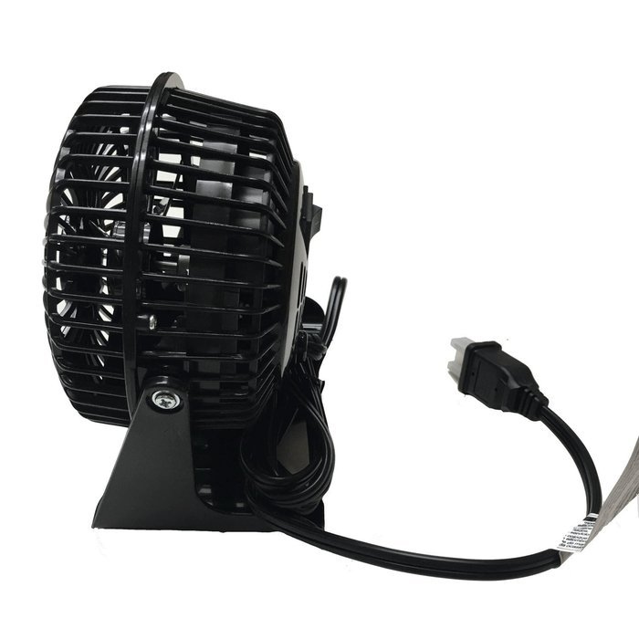 BRENTWOOD AC ADAPTER PERSONAL DESK MINI FAN 4" OFFICE KITCHEN (Black) N11