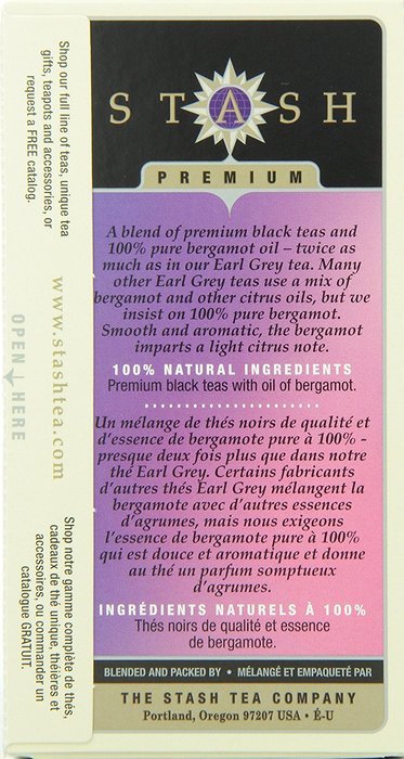 Stash Tea Chai Spice Black Tea, 20 Count Tea Bags in Foil (Pack of 6) N18