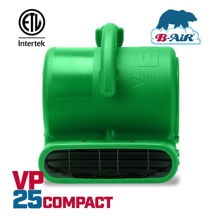 B-Air VP-25 Compact Lightweight Air Mover Carpet Dryer Blower Floor Fan N14