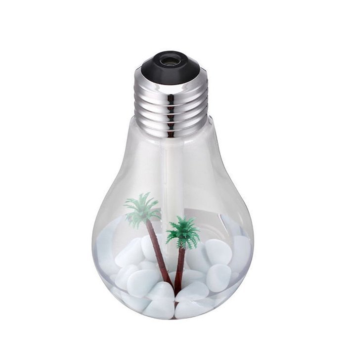 Bulb Humidifier , LED Nightlight, Creative USB Mini Humidifier Mute (Golden) N6