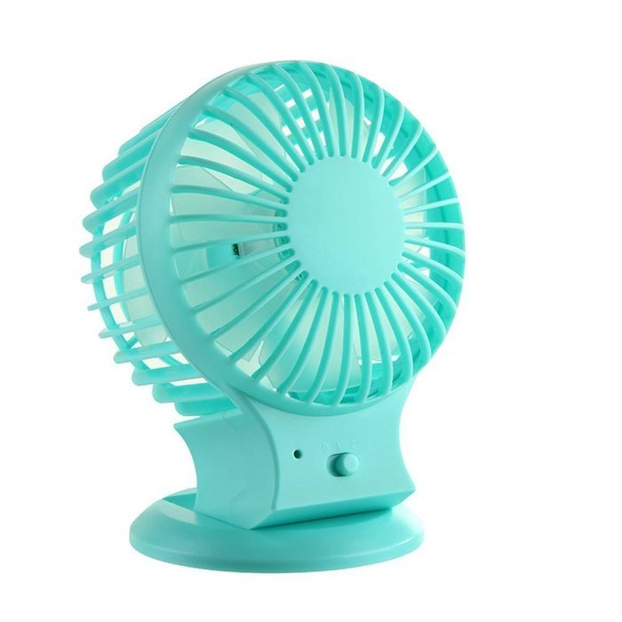 Mini Desktop Fan Double Blade USB Rechargeable (pink) N11