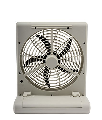 O2Cool 8" Battery Operated Portable Fan with Adapter (Gray)