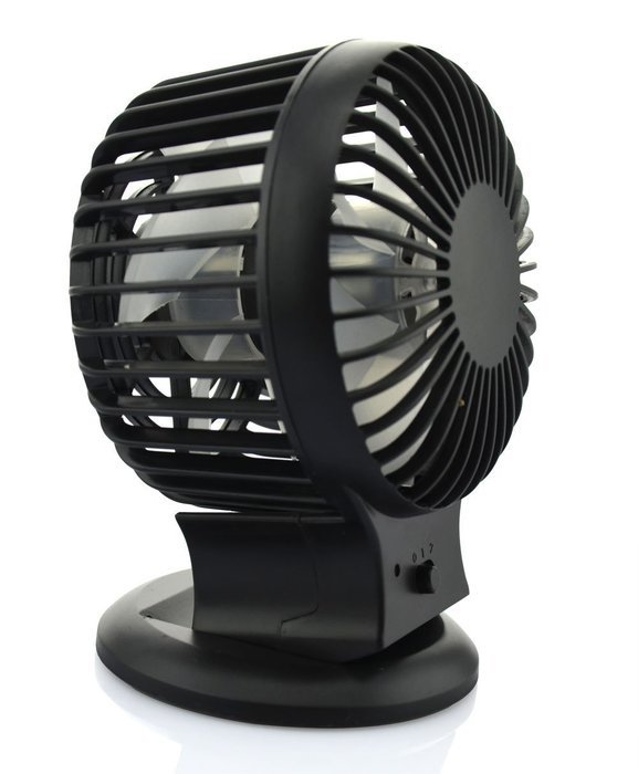 Mini Desktop Fan Double Blade USB Rechargeable (pink) N12