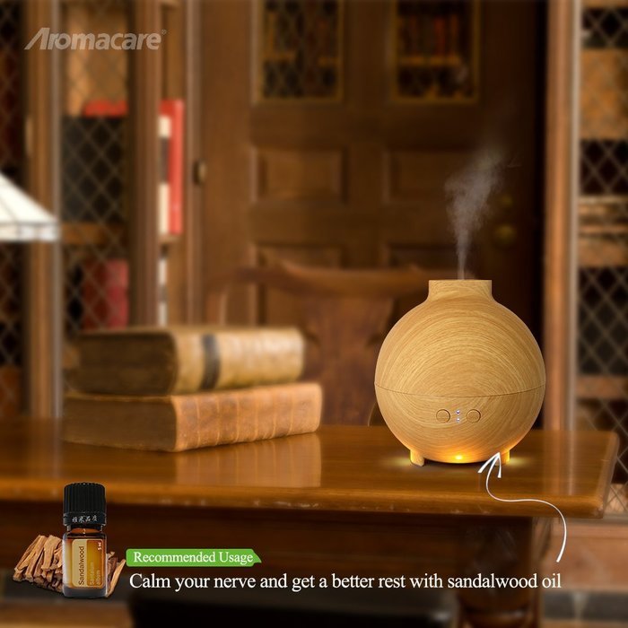 Large Aroma Globe Essential Oil Diffuser with Water 600ML , Aromatherapy Cool Mist Humidifier, Ultra Quiet Ultrasonic... N18