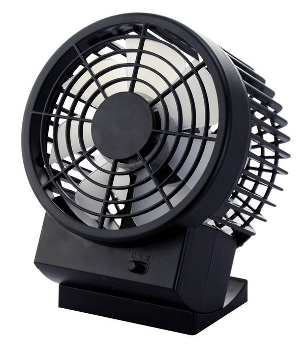 USB Mini Desktop Fan Double Blade Enlarged Version (blue) N14