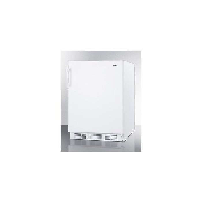 SUMMIT Built-In Undercounter Refrigerator-Freezer - White -CT661BI CT6