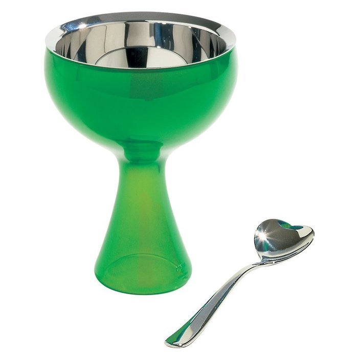 Alessi Big Love Bowl+Spoon, Blue N10