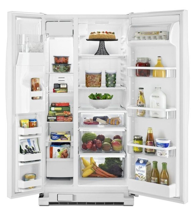 WHIRLPOOL REFRIGERATORS 109021 22.0 cu.ft. Side-By-Side Refrigerator, White