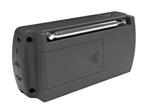 Ambient Weather WR-77 Compact Emergency Radio with AM/FM/Weather Band, Flashlight, 5,000 mAh Smart Phone Charger N4