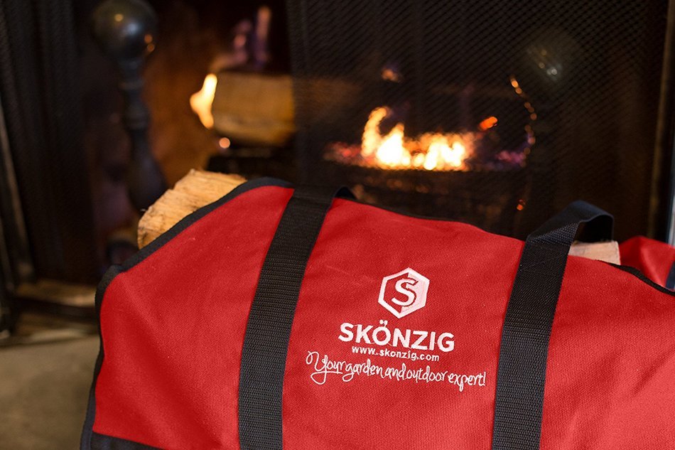 Skonzig Premium Firewood Carrier and Holder, Genuine, Super Durable Canvas, Heavyduty Log Tote, Build To Last,... N12