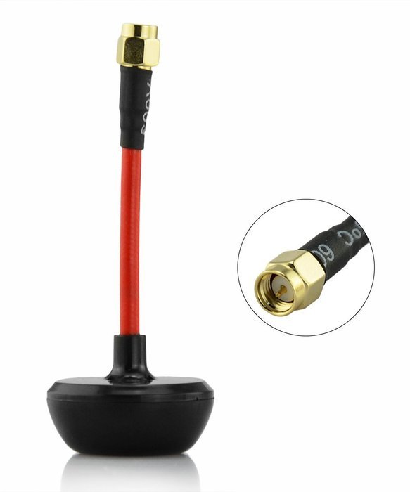 YoCoo 5.8GHz Drone FPV Antenna 90 Degree Mushroom Antenna SMA for QAV250 FPV Racing Quadcopter (Straight inner... N3