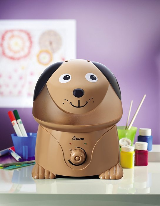 Crane Adorable Ultrasonic Cool Mist Humidifier with 2.1 Gallon Output per Day - Dog