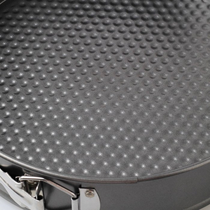 LEORX Nonstick Iron Cake Pan Set Baking Tray Springform Pan Pack of 3 (Grey) N2
