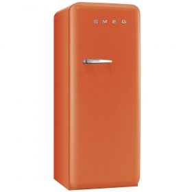 Smeg FAB28UORR1 24" 50s Retro Style Top-Freezer Refrigerator with 9.22 Cu. Ft. Capacity Ice Compartment Interior...
