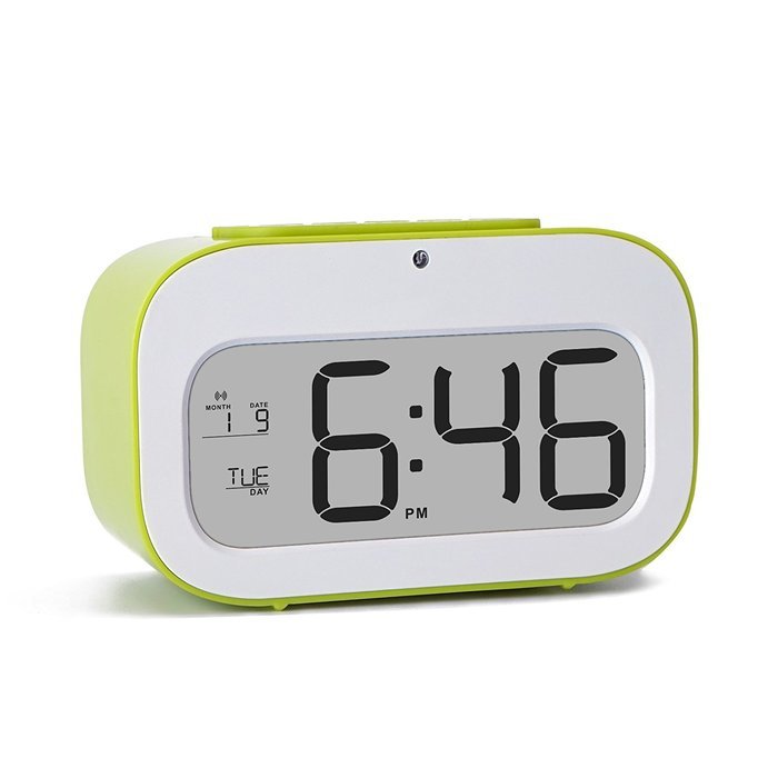 junjiada Digital Alarm Clock With Timer，Low Light Sensor Technology,Light On Backligt When Detect Low Light,Soft... N5