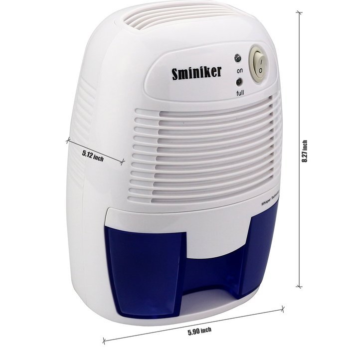 Sminiker Small Bathroom Dehumidifier ,Peltier Technology Electric Portable Compact Dehumidifier 17Oz water tank... N6
