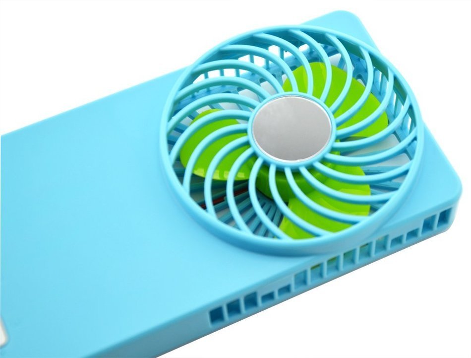 Welltop&reg; Mini Mirror Fan Handheld Pocket Fan Electric Personal Fans 3 Speeds Portable Mini USB 18650 Rechargeable... N3