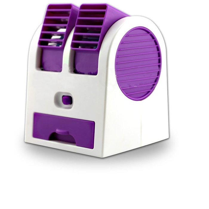 Portable USB Air Conditioner, DOITOP Mini Handheld Water Cooling Cooler Fan for Home Office Desk Table (Purple) N4
